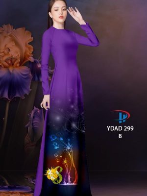 Vải Áo Dài Hoa In 3D AD YDAD299 28
